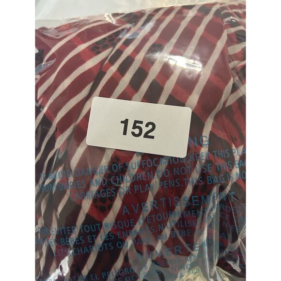 Dressbarn Women's Size Small Red Flared Sleeves Button Up Front Top - Picture 8 of 8